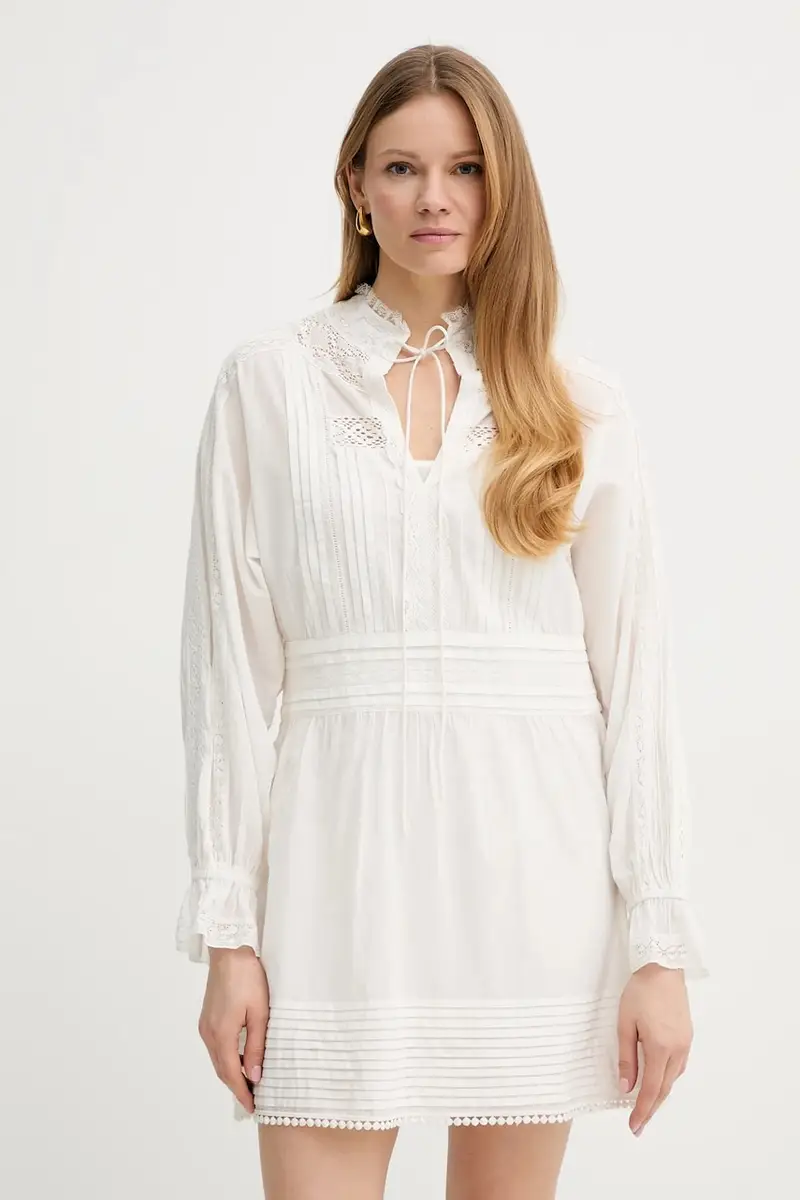 Twinset vestito in cotone colore beige 251TP2380