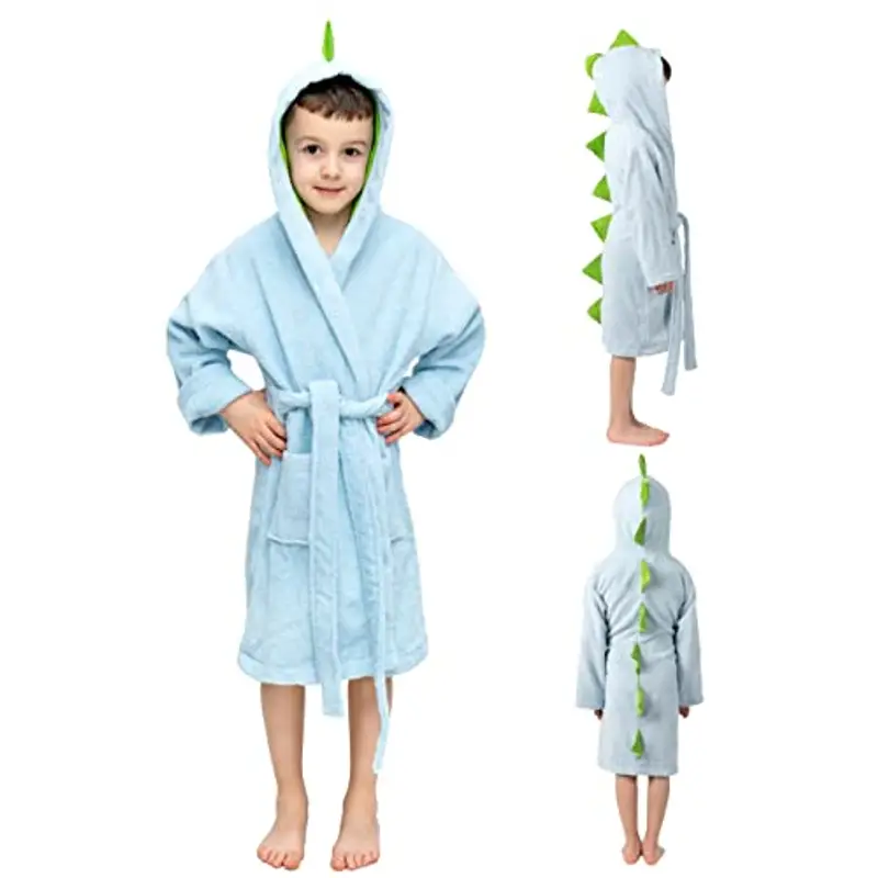 Twinzen Accappatoio Bambini - Ragazza e Ragazzo - 100% Cotone Oeko-Tex®
