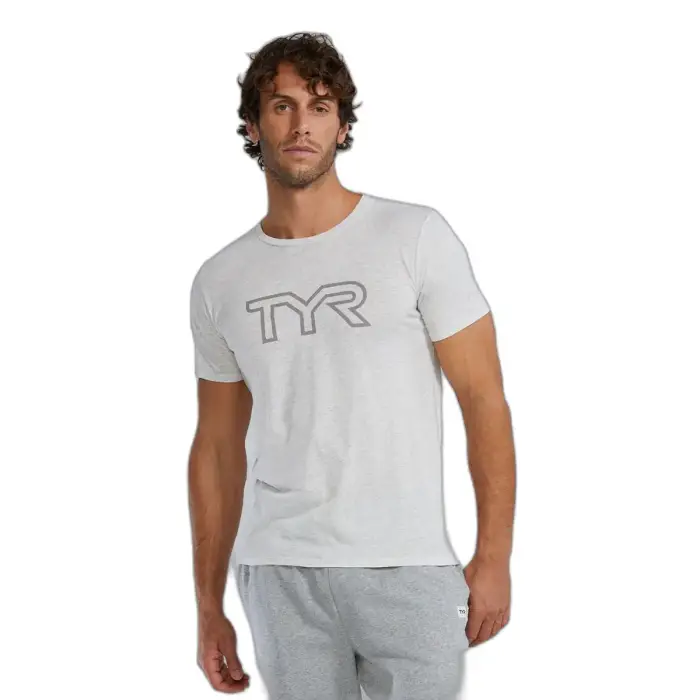TYR Maglia Tri Blend Blanc