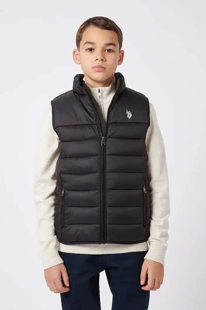U S Polo Assn Gilet per bambini Nero