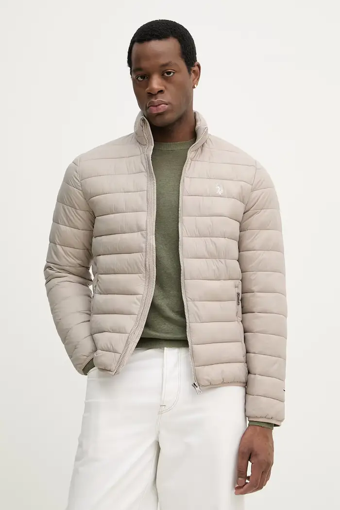 U S Polo Assn U Polo Assn giacca da uomo LIGHTWEIGHT BOUND QUILTED Grigio