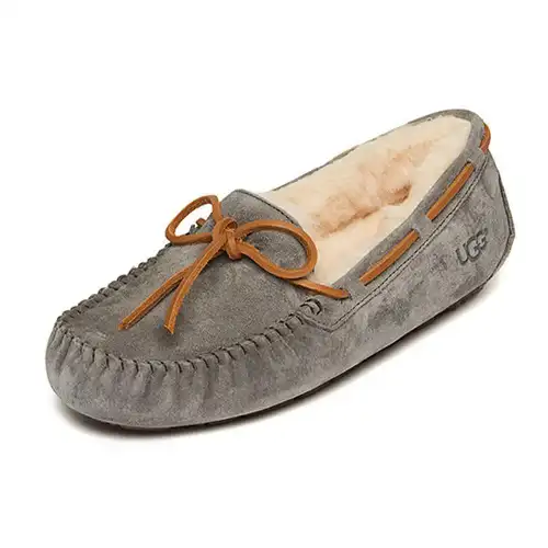 Ugg Pantofole Dakota Leggere Comode in Pile Piatti Scarpe Casual Pantofole da Donna Grigio 5612-PWTR miniatura 5