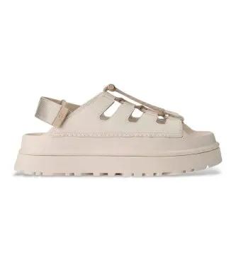 per donna 1179370 Sandali beige GoldenGlow Toggle (41), 3 a 5cm, Stringhe, Casual, Sostenibile, Poliestere riciclato