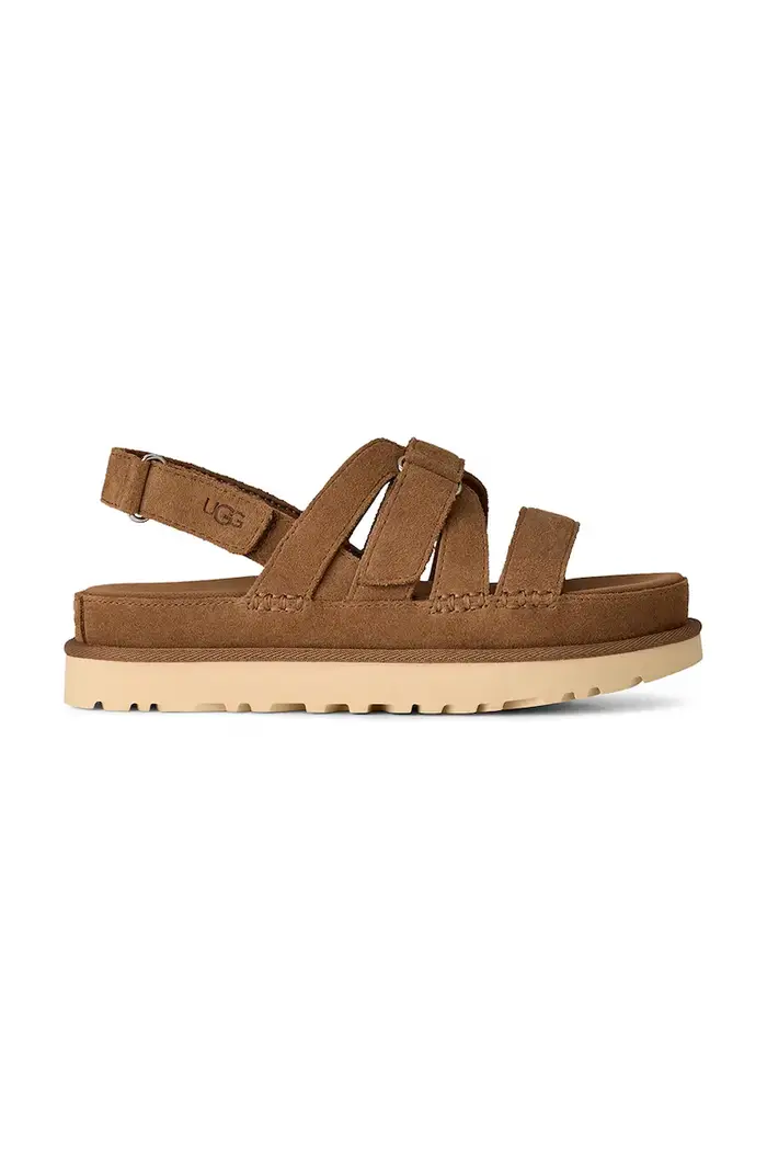Ugg sandali in camoscio W Goldenstar Gleam Marrone