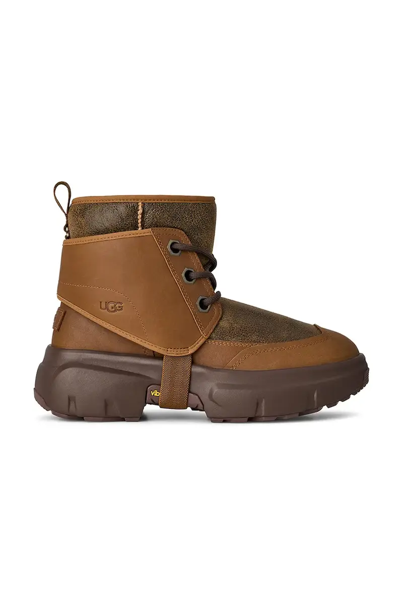 Ugg scarpe in pelle Jld Boot uomo colore marrone 1171351.CHE