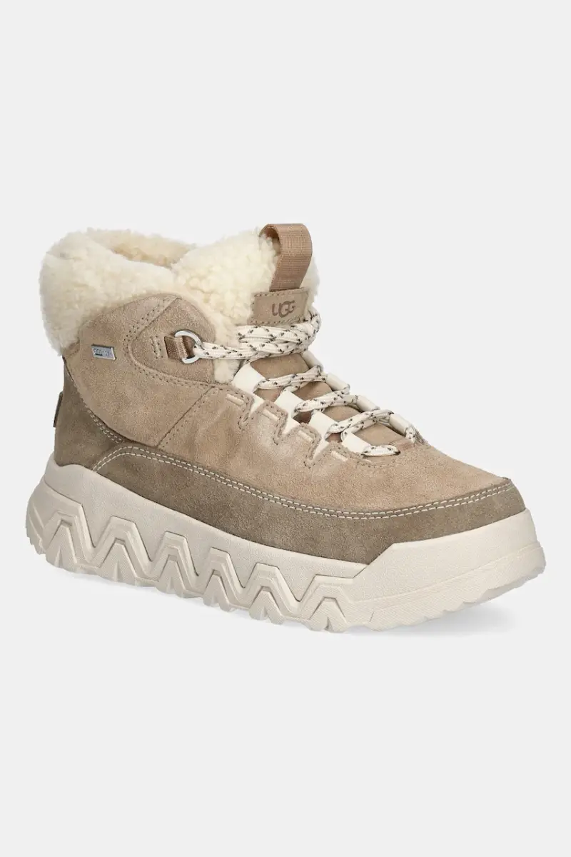 Ugg stivaletti alla caviglia in camoscio Terretrail Cozy Lace donna colore verde 1158210-SAN Beige