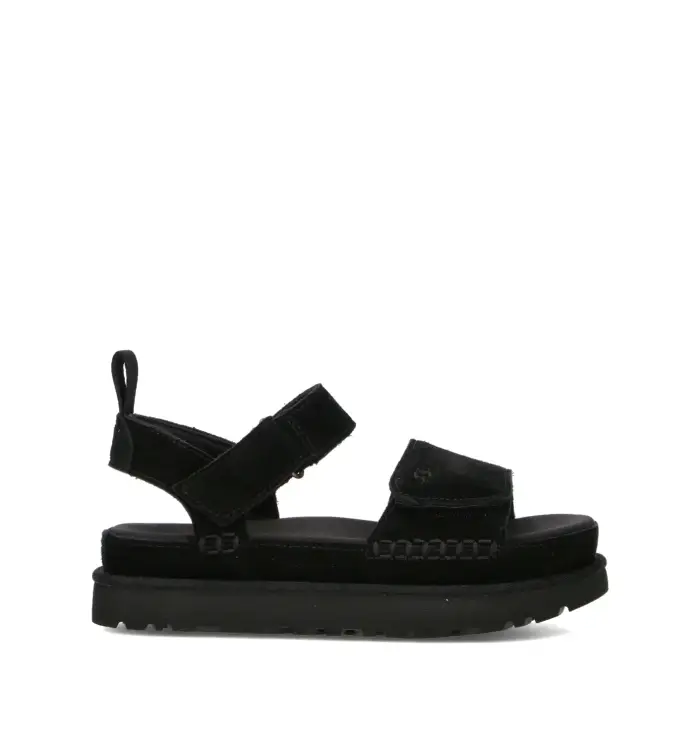 W GOLDENSTAR Sandalo donna nero in suede Vario