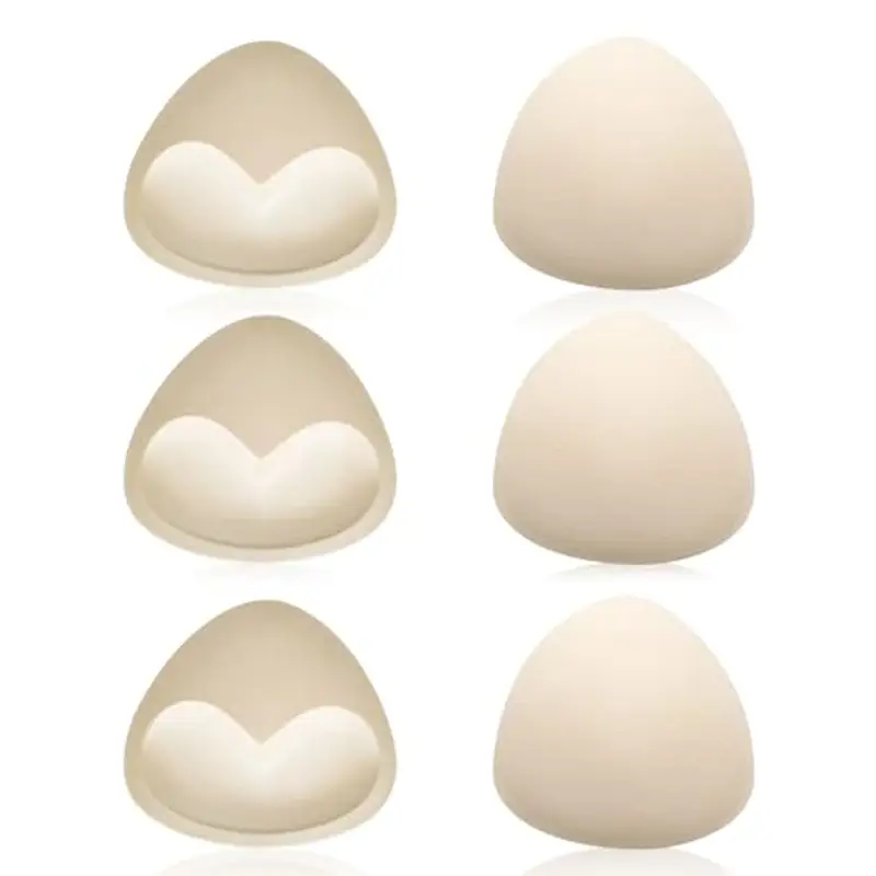 UILYNIU 3 Paia Inserti per Reggiseno Triangolare, Push Up Reggiseno Inserto in Schiuma, Inserti Imbottiti Reggiseno Imbottiture Sportive