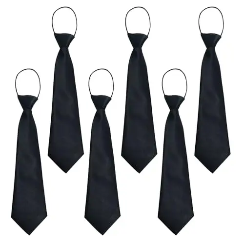 UILYNIU Cravatte Ragazzo Nero 3131609