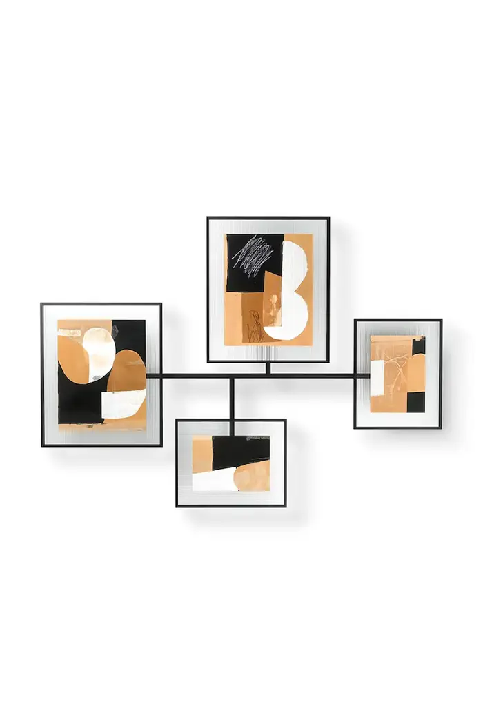 cornice da parete Nero miniatura 3