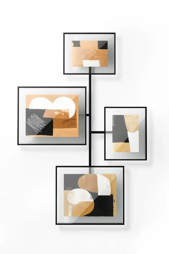 cornice da parete Nero