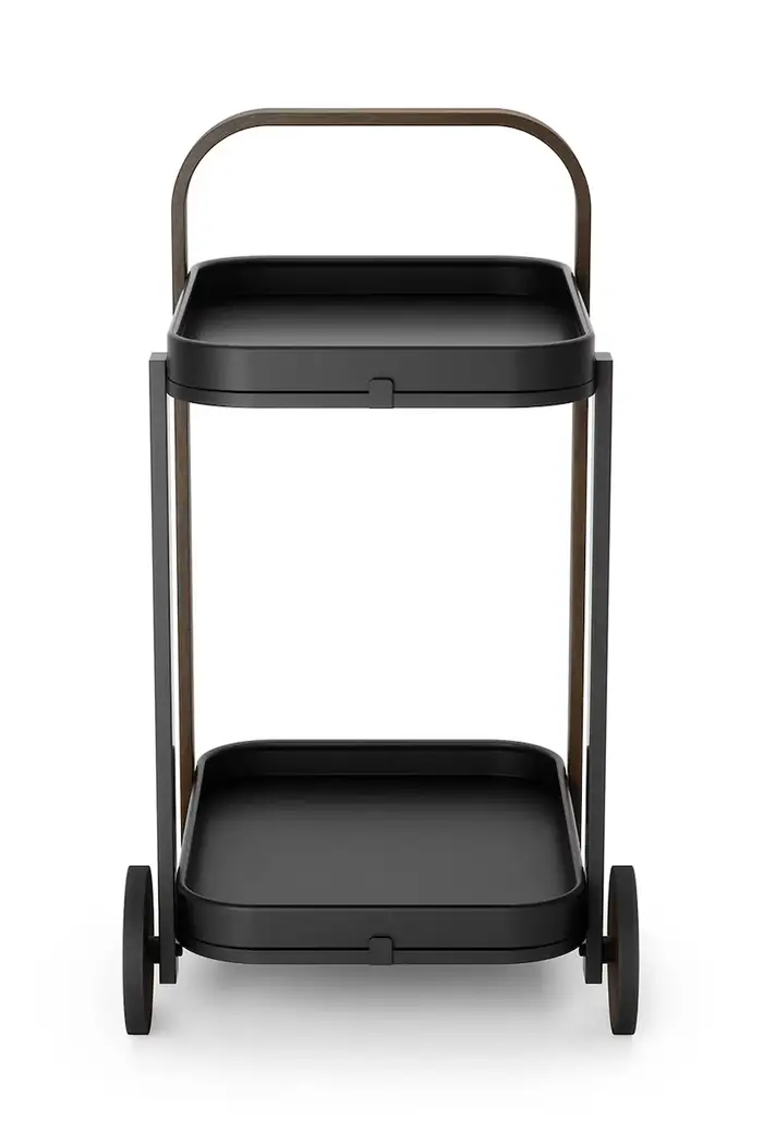 mobili con ruote Bellwood 53 x 43 x 79 cm Nero miniatura 3