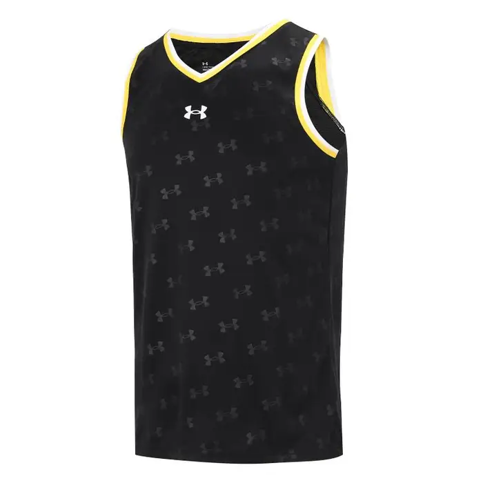 Under Armour Abbigliamento Casual Sportivo Allenamento Maglia Basket Asciugatura Rapida Vestibilità Larga Senza Maniche Canotta Uomo Nero