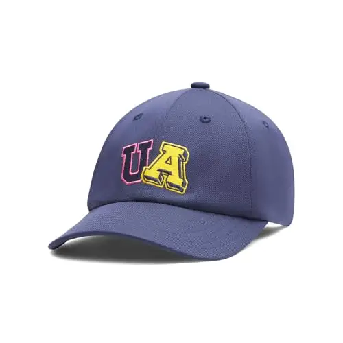 Under Armour Bambina Blitzing Adjustable, Cappello con Visiera Curva per un'efficace Protezione Solare, Cappellino