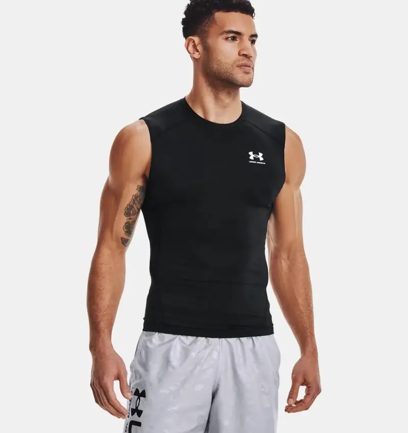 Canotta Lycra Heatgear® Under Armour Per Uomo Nero | Under Armour