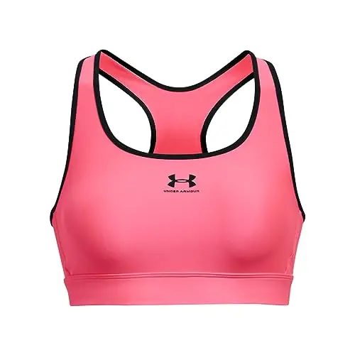 Under Armour Donna UA HG Armour Mid Padless Sports Bra, Reggiseno senza imbottitura