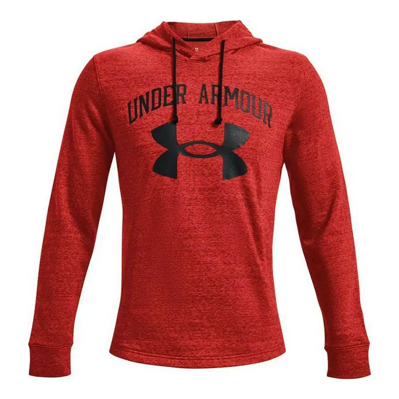 Felpa con Cappuccio Rival Terry | Under Armour Rosso