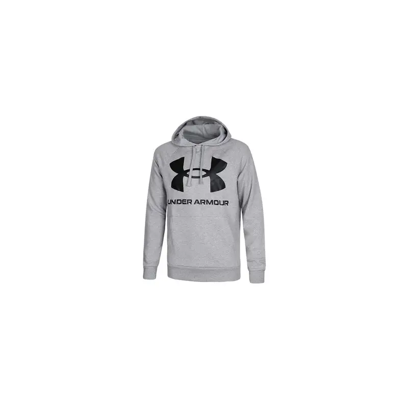 Felpa con Cappuccio Uomo Under Armour Rival Big Logo Grigio chiaro | Under Armour