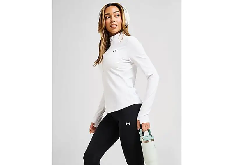 Under Armour Felpa Motion 1/2 Zip, Bianco