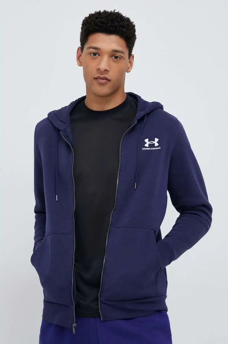 Under Armour felpa uomo con cappuccio Blu navy