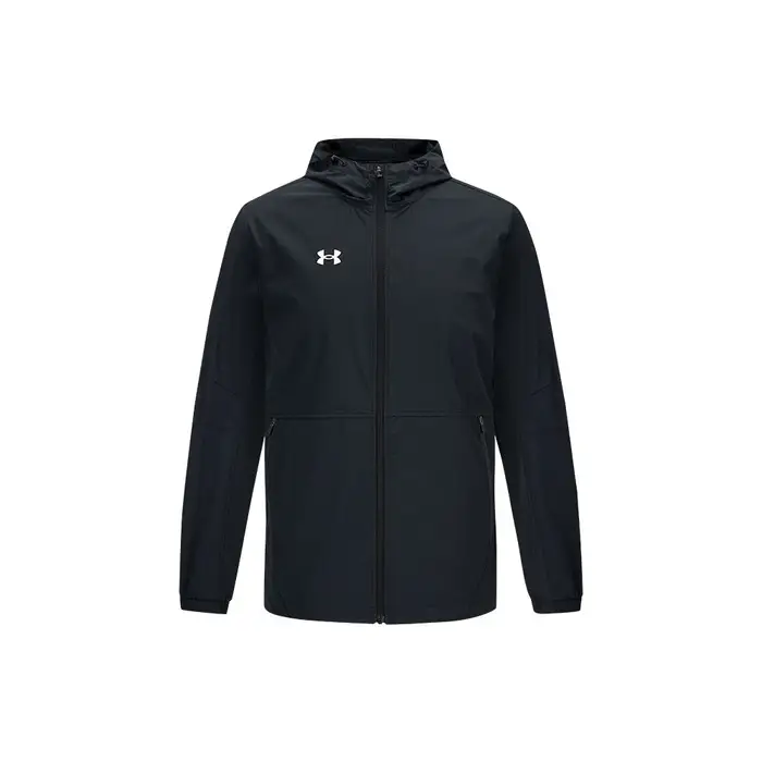 Giacca con Logo a Manica Lunga in Tessuto Under Armour per Allenamento e Partita di Calcio Unisex Nera 21600411-001 S