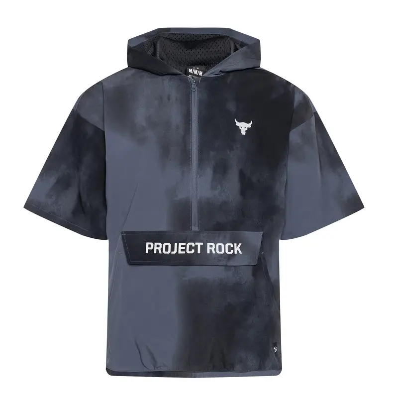 Giacca da allenamento con cappuccio Under Armour Project Rock Warm Up da uomo | Under Armour Grigio asfalto