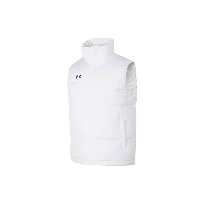 Gilet Piumino Caldo Antivento Monocolore con Collo Alto Gilet Unisex Bianco 21600803-100 S