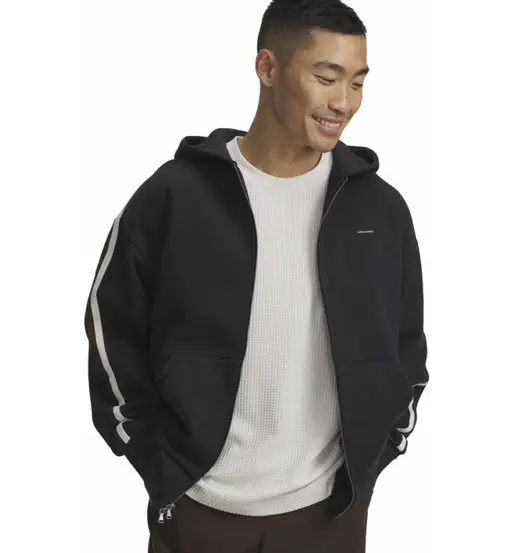 Icon Heavyweight Rib - felpa con cappuccio - uomo Black