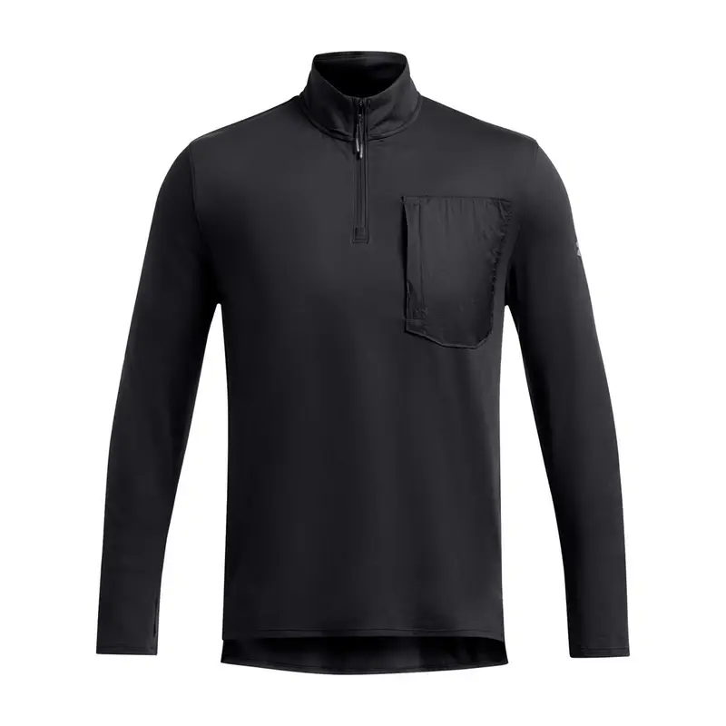 Under Armour MAGLIA MANICA LUNGA MEZZA ZIP LAUNCH TRAIL Grigio