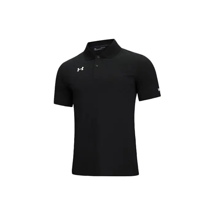 Maglietta Polo a Maniche Corte da Allenamento con Collo Sportivo Uomo Top Nero 21500536-001 5XL