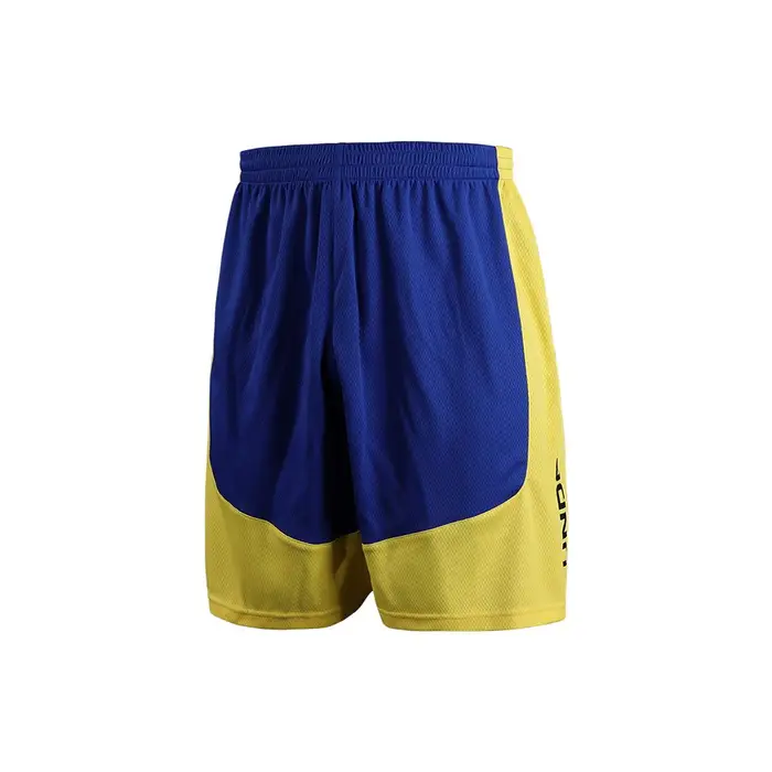 Pantaloncini da basket in maglia aderenti color block con logo a lettera Uomo Pantaloni Blu reale 22500201-400 S