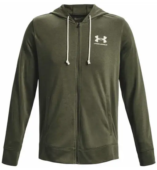 Under Armour Rival Terry Lc - felpa con cappuccio - uomo Green