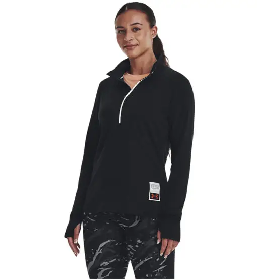 Under Armour Run Like A ½ Zip - maglia running a maniche lunghe - donna Black
