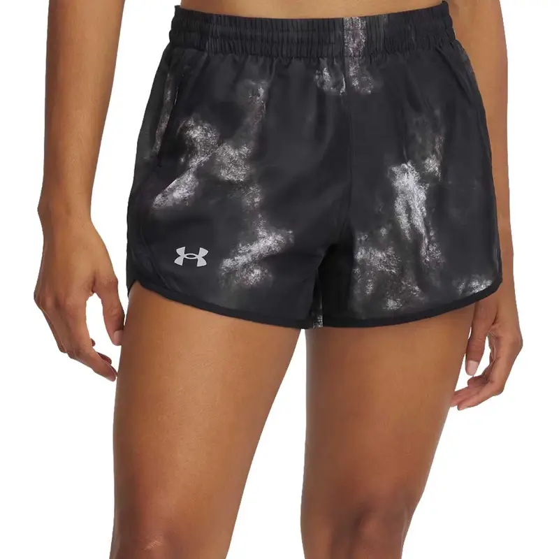 Under Armour SHORT FLY-BY PRINTED DONNA Nero