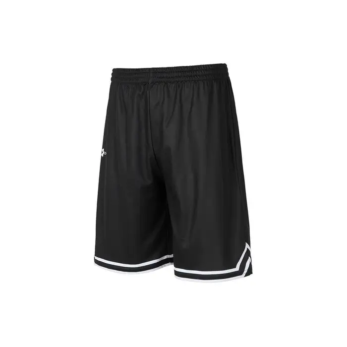 Shorts da Corsa Fitness Allenamento Basket Color Block Unisex Nero 24500206-001 L