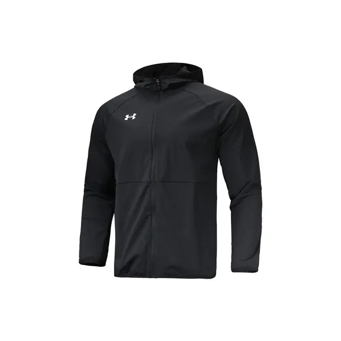 SS22 Giacca Lavorata a Maglia con Cappuccio Traspirante a Colore Unito Sportiva Casual da Uomo Giacca Nera 22500404-001 XXL