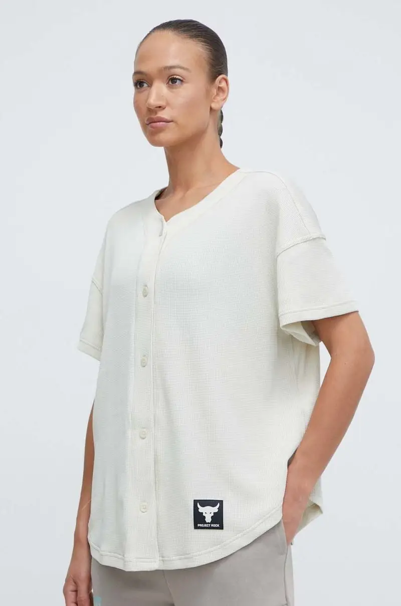 Under Armour T-shirt Donna Beige 2209079