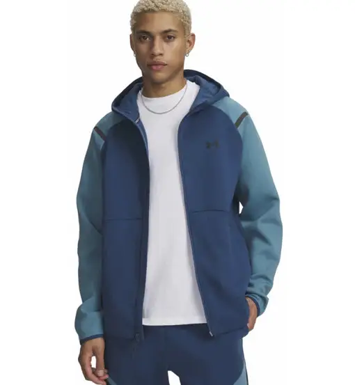 Unstoppable Fleece Full-Zip - felpa con cappuccio - uomo Blue