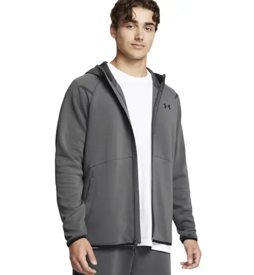 Unstoppable Fleece Full-Zip - felpa con cappuccio - uomo Grey