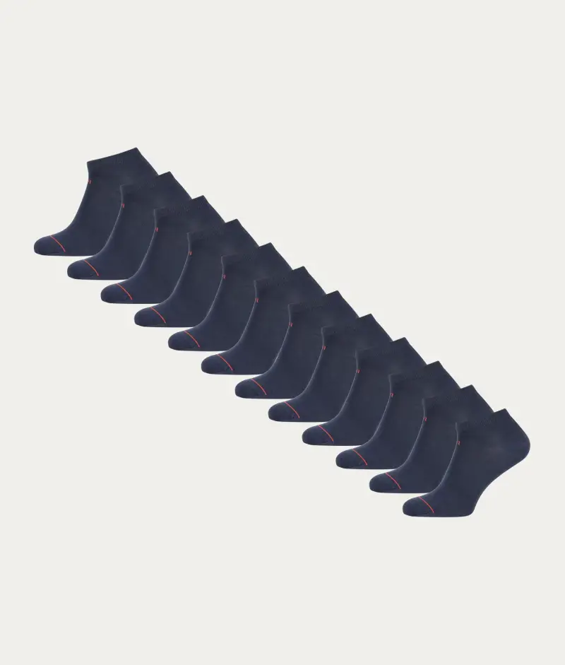 Undiemeister Confezione da 12 Calzini Sneaker Blu Storm Cloud