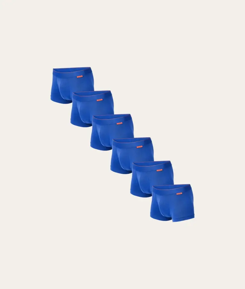 Undiemeister Confezione da 6 Trunk Blu Cobalto Arctic Sea