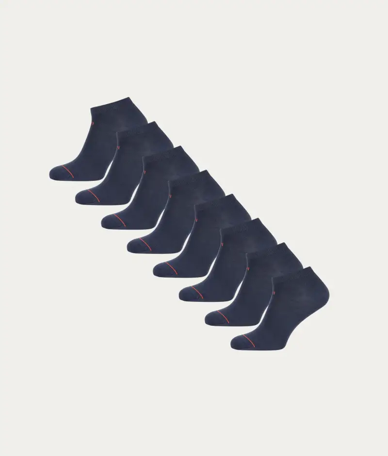 Undiemeister Confezione da 8 Calzini Sneaker Blu Storm Cloud