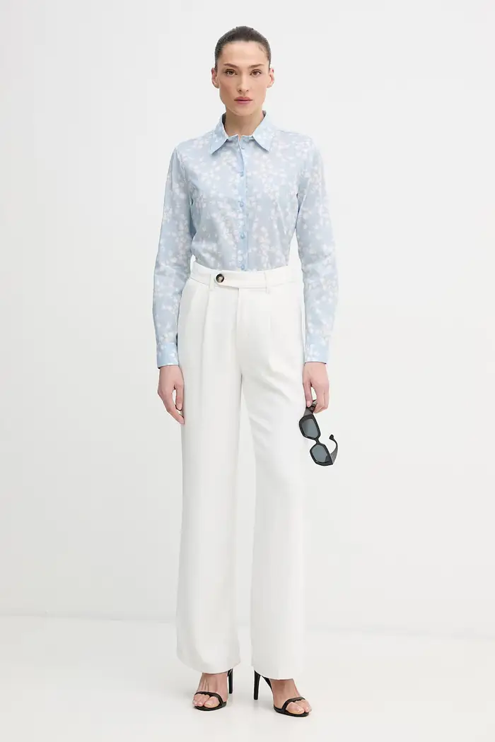 United Colors of Benetton camicia da donna in cotone Blu