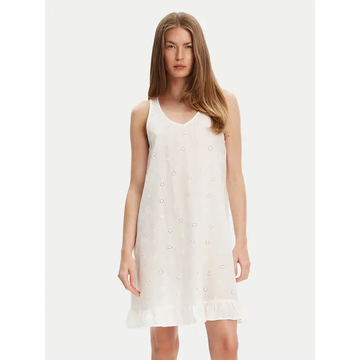 Camicia da notte 4SHX3C008 Écru Regular Fit Crema