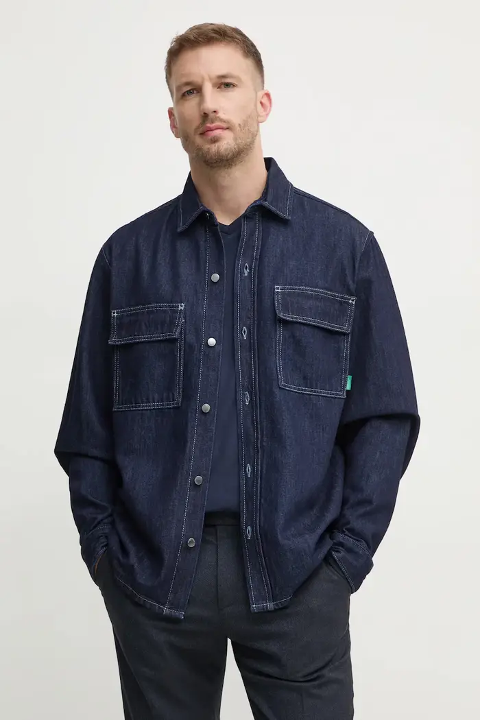 camicia di jeans Blu navy