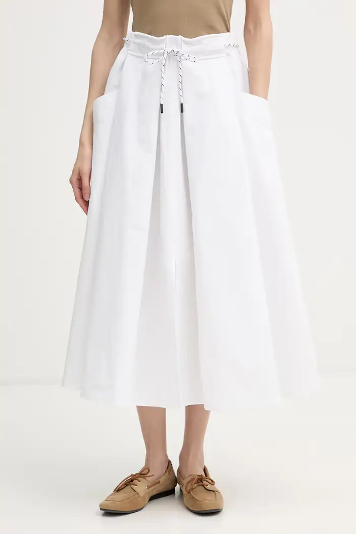 United Colors of Benetton gonna a trapezio Bianco
