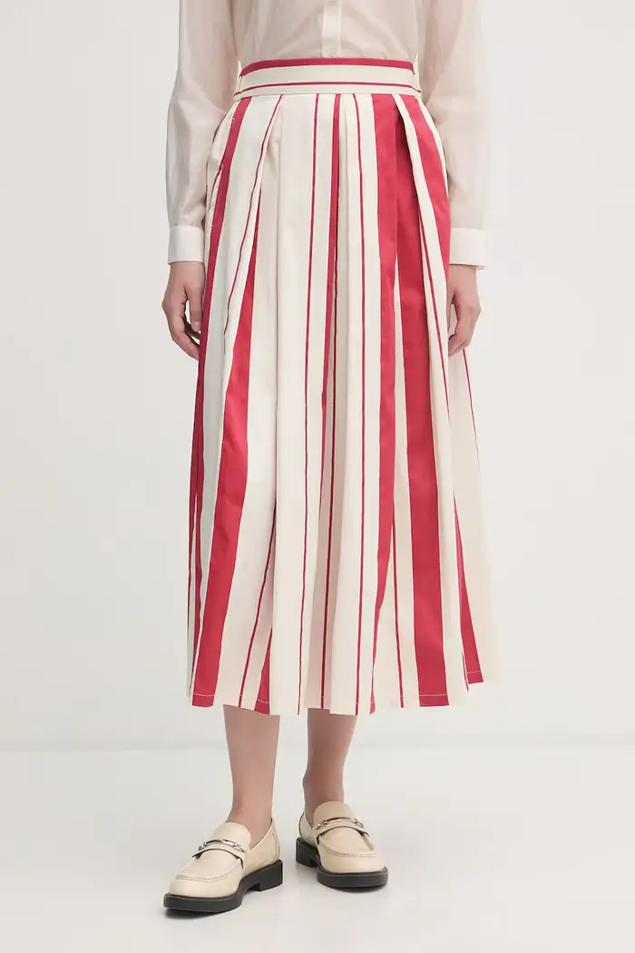 United Colors of Benetton gonna in cotone con elastan Rosso