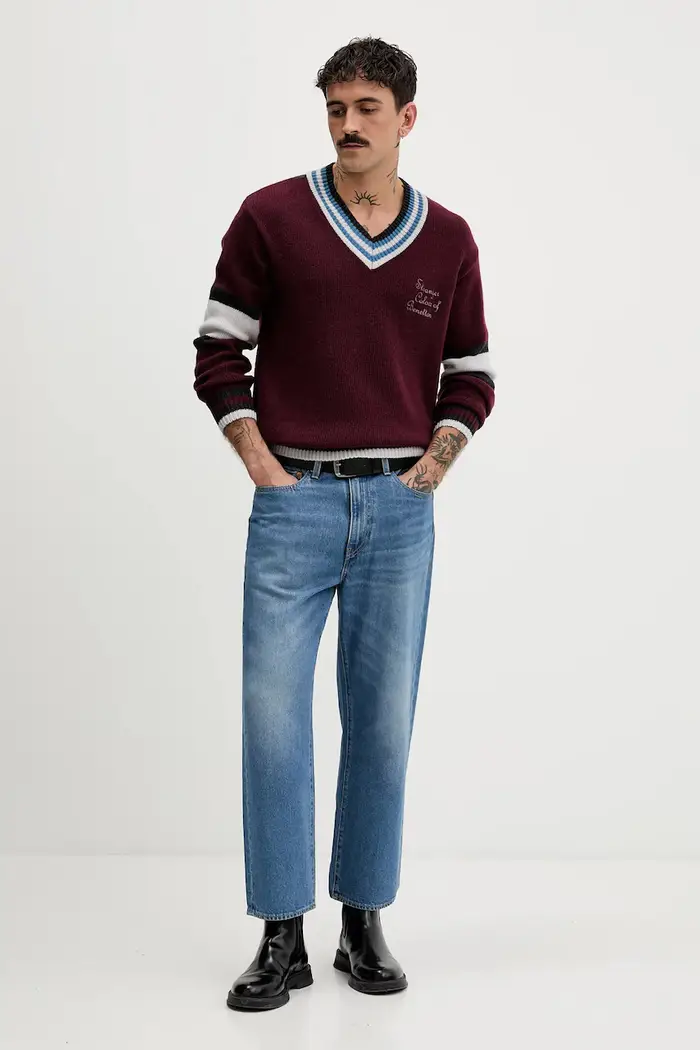 United Colors of Benetton maglione con lana x Stranger Things Granata