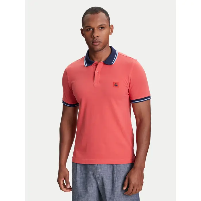 United Colors Of Benetton Polo 3F9HU302E Bordeaux Regular Fit