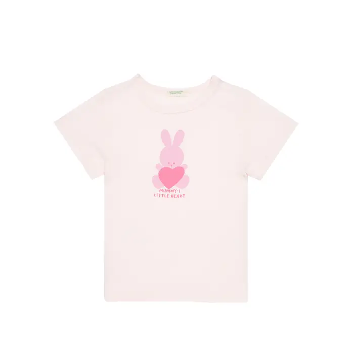 United Colors Of Benetton T-shirt 3I1XA1067 Rosa Regular Fit